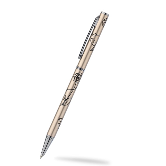 Gold Slimline Ballpoint Pen (0480AU)