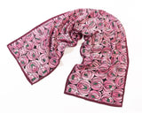 Rose & Teardop Crêpe de Chine Silk Scarf