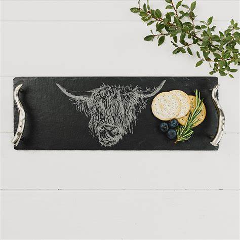Highland Cow Serving Tray