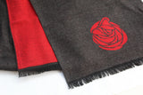 Two-Tone Rose Scarf