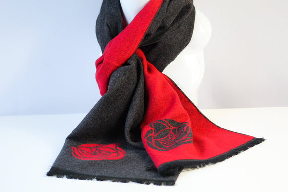 Two-Tone Rose Scarf