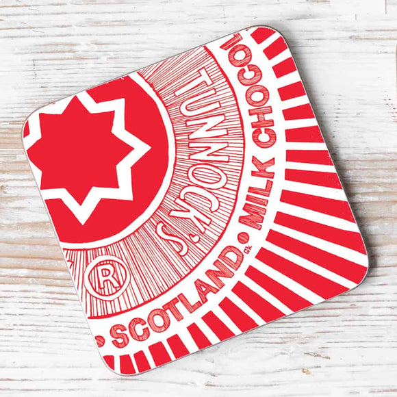 Tunnock's Tea Cake Wrapper Individual Coaster